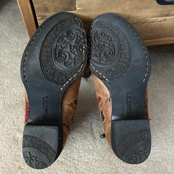 Born Brown Leather Aztec Ankle Boot - Picture 6 of 6